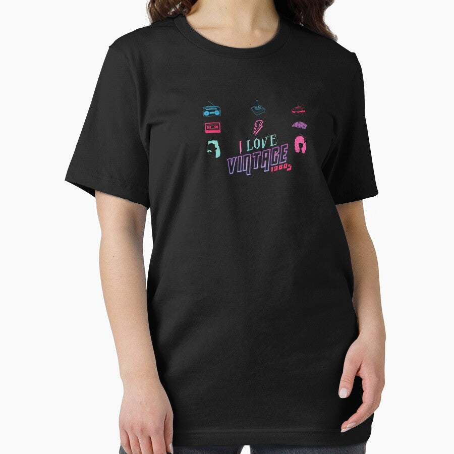 I Love Vintage 1980s Retro Design – Classic 80s Neon Nostalgia by MEMORY-LN-Tees