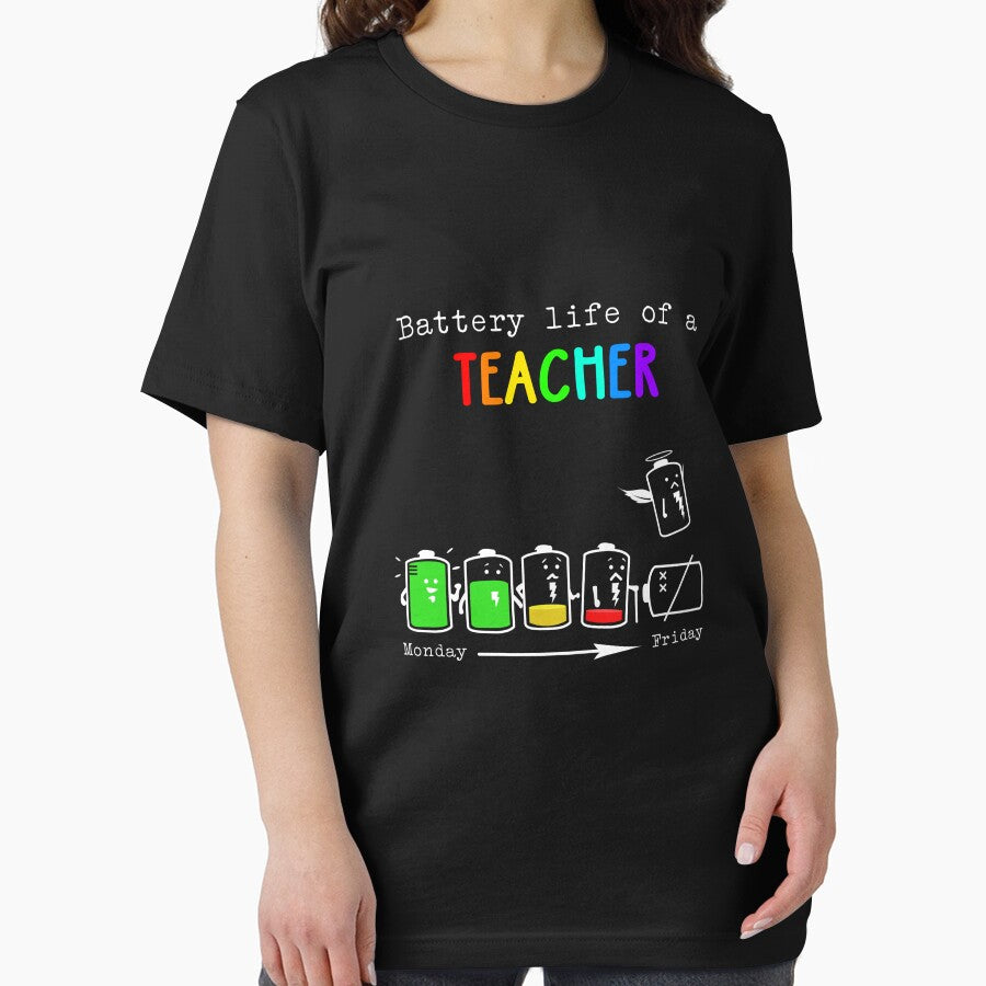 BATTERY LIFE OF A TEACHER by Anderson456 T-Shirts, Hoodie, Sweatshirt | BlankRebels.com (Image 2)