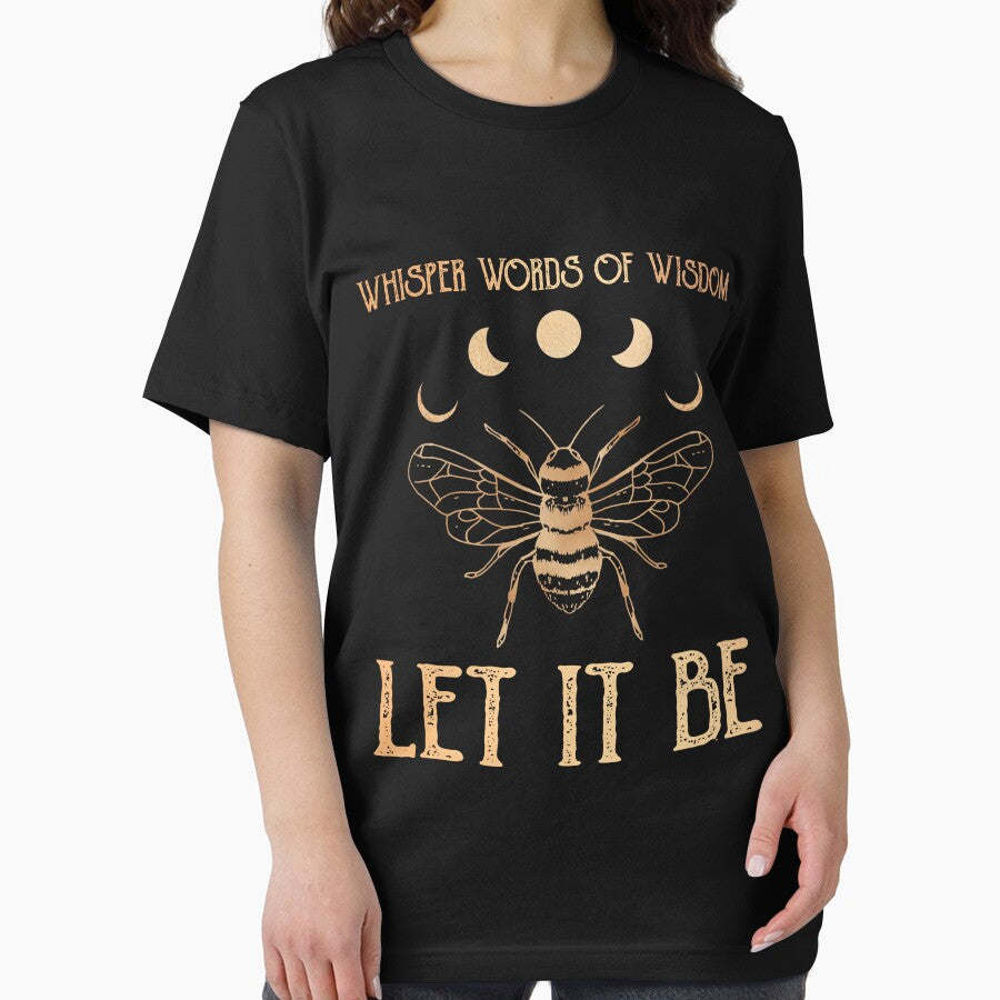 Whisper Words Of Wisdom Let It Be Hippie Bee by RaymondPurves T-Shirts, Hoodie, Sweatshirt | BlankRebels.com (Image 2)