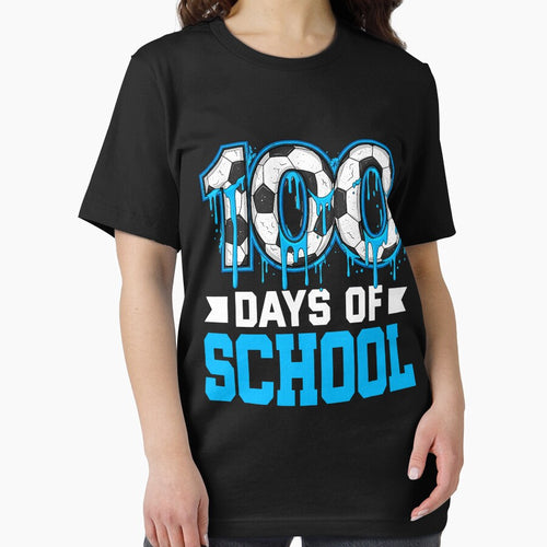 100 Days of School Soccer Drip 100th Day of School Boys Kids by FrankIsabel