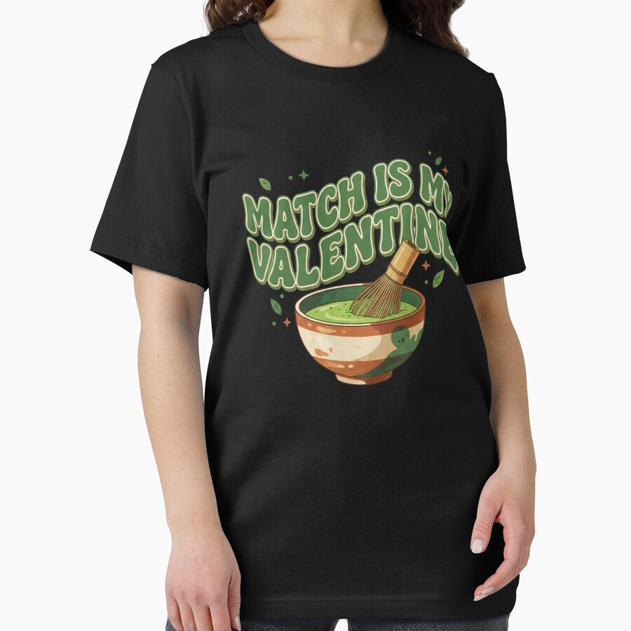 Matcha Is My Valentine Matcha Lovers Valentine’s Day Couple Matching by WildAuraArt T-Shirts, Hoodie, Sweatshirt (Image 2)