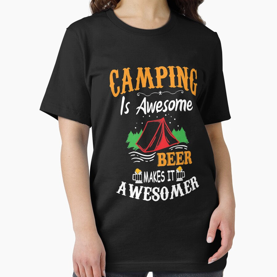 Camping Is Awesome Beer Makes It Awesomer by Christopher Taylor T-Shirts, Hoodie, Sweatshirt | BlankRebels.com (Image 2)