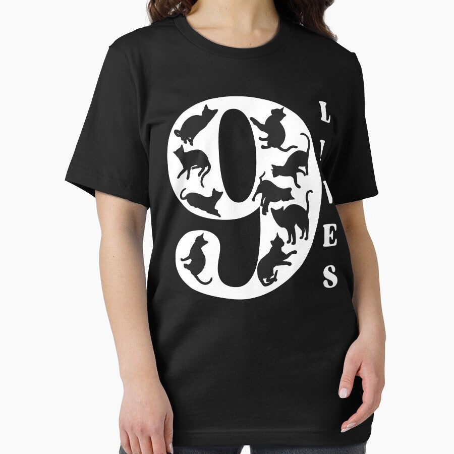 9 LIVES - Funny Cat Pictures, A cat has nine lives by FunnyCatsFam T-Shirts, Hoodie, Sweatshirt | BlankRebels.com (Image 2)