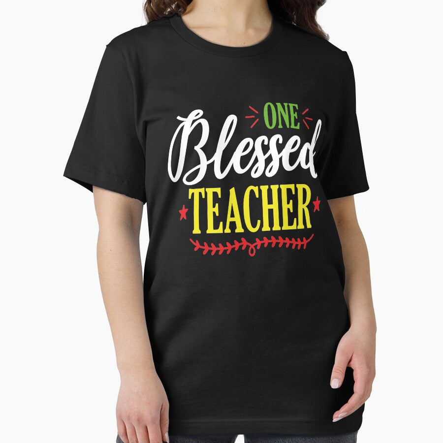 One Blessed Teacher by Ssefyou T-Shirts, Hoodie, Sweatshirt | BlankRebels.com (Image 2)