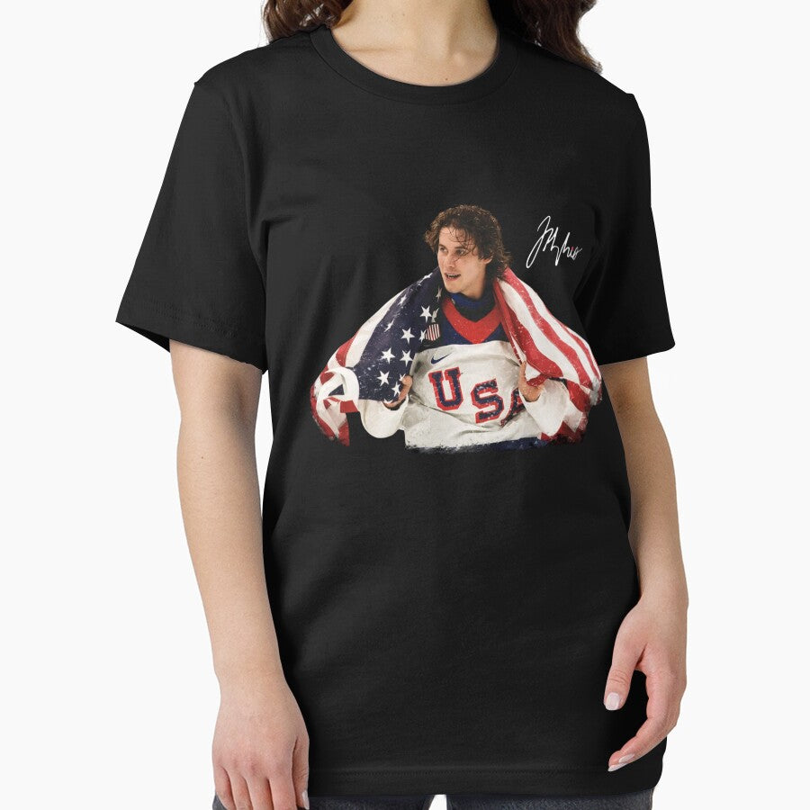 Copy of Jack Hughes USA Hockey, Jack Hughes Golden Goal by CLOUDYMOODS T-Shirts, Hoodie, Sweatshirt (Image 2)