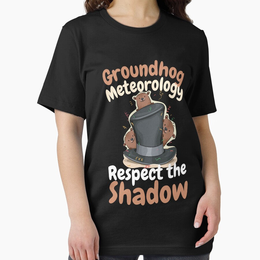Respect the Shadow Meteorology Funny Groundhog by stylechoc T-Shirts, Hoodie, Sweatshirt | BlankRebels.com (Image 2)