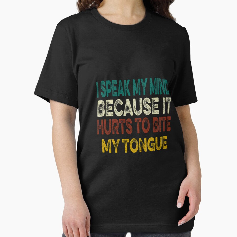 I Speak My Mind Because Hilarious Sarcasm Fun Saying Joke by ilias13 T-Shirts, Hoodie, Sweatshirt | BlankRebels.com (Image 2)