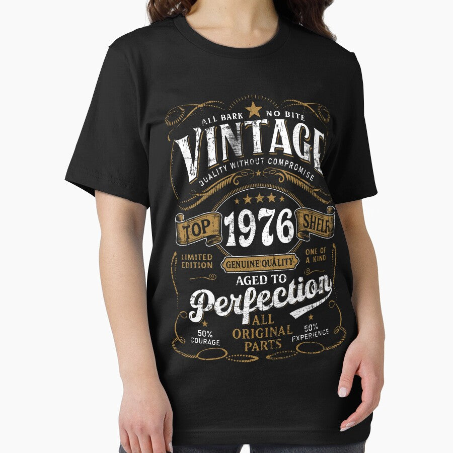 1976 Birthday Aged To Perfection 50th Bday by Y-Vibes T-Shirts, Hoodie, Sweatshirt | BlankRebels.com (Image 2)