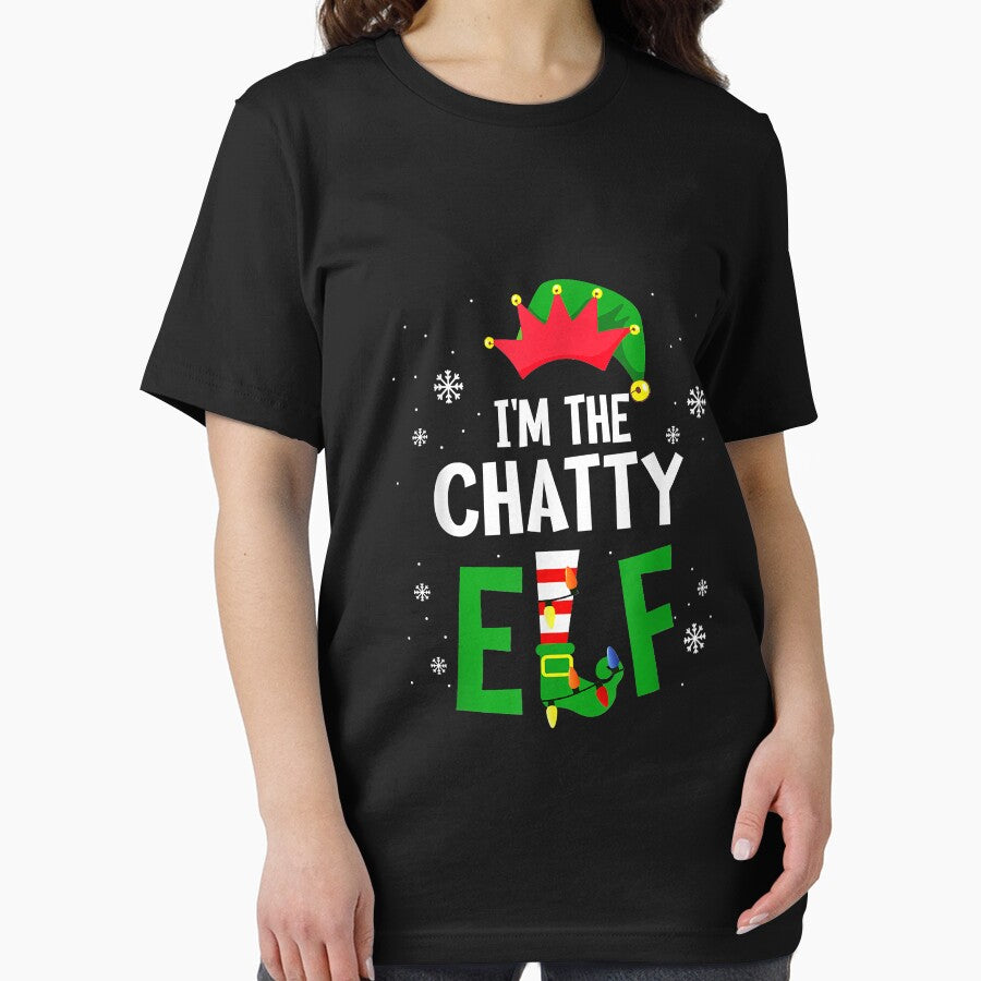 I'm The Chatty Elf Matching Family Group Christmas by virnmjan T-Shirts, Hoodie, Sweatshirt | BlankRebels.com (Image 2)