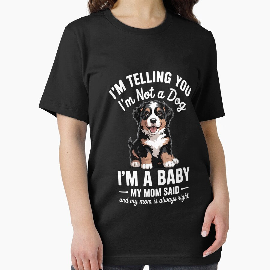 Womens Cute Not A Dog Baby Mom Says Bernedoodle Dog Lover by AsteriskDatBArt T-Shirts, Hoodie, Sweatshirt (Image 2)