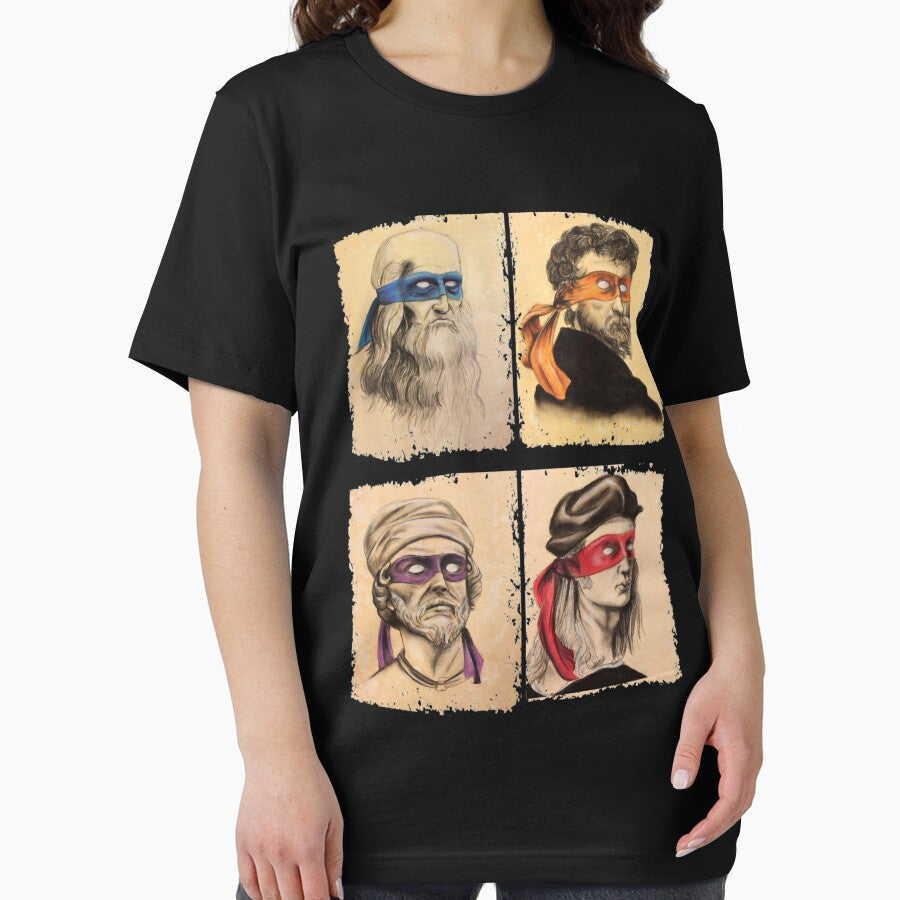 Funny Italian Artists Turtles Art Lovers Gift Renaissance Ninja Artists for women men by SirrelShearer... (Image 2)
