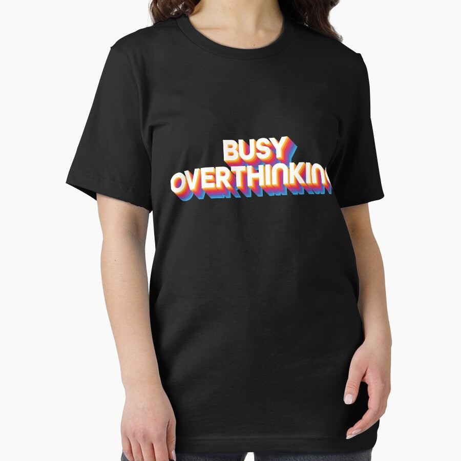 Busy Overthinking Retro Colorful T-Shirts, Hoodie, Sweatshirt