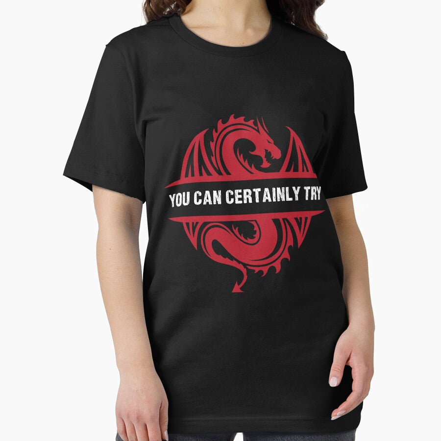 You Can Certainly Try - Vintage Red Dragon by SuperUberLame T-Shirts, Hoodie, Sweatshirt | BlankRebels.com (Image 2)