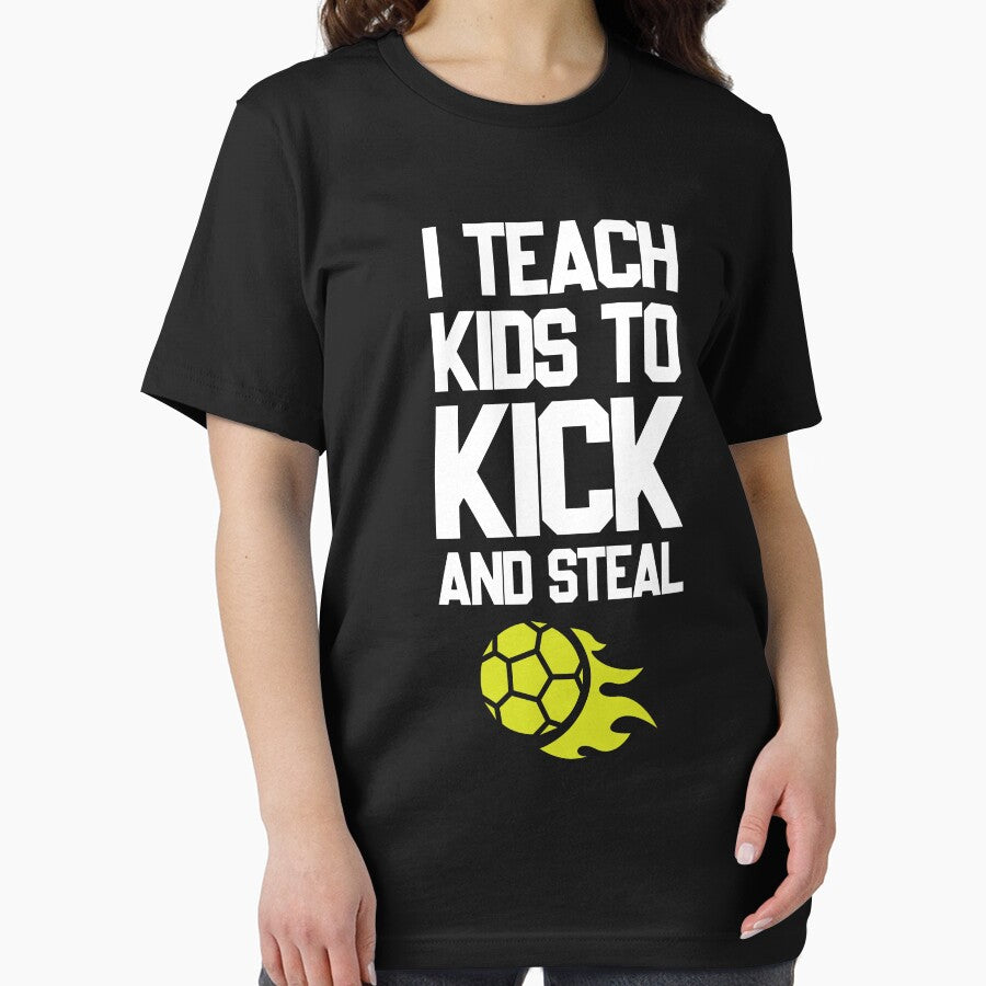Teach Kids To Kick And Steal | Football Coach Trainer Soccer Gift by trendo