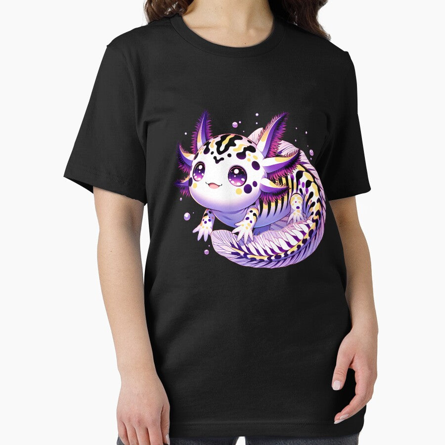 Cute Kawaii Axolotl Nonbinary LGBTQ Subtle Pride Month Discreet by Kimberley King Art  King Art T-Shirts,... (Image 2)