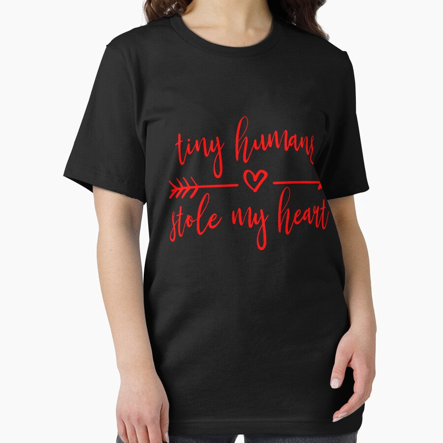 Tiny Humans Stole My Heart Cute Teacher Valentine Teacher Gear by DynamicDesign T-Shirts, Hoodie, Sweatshirt (Image 2)