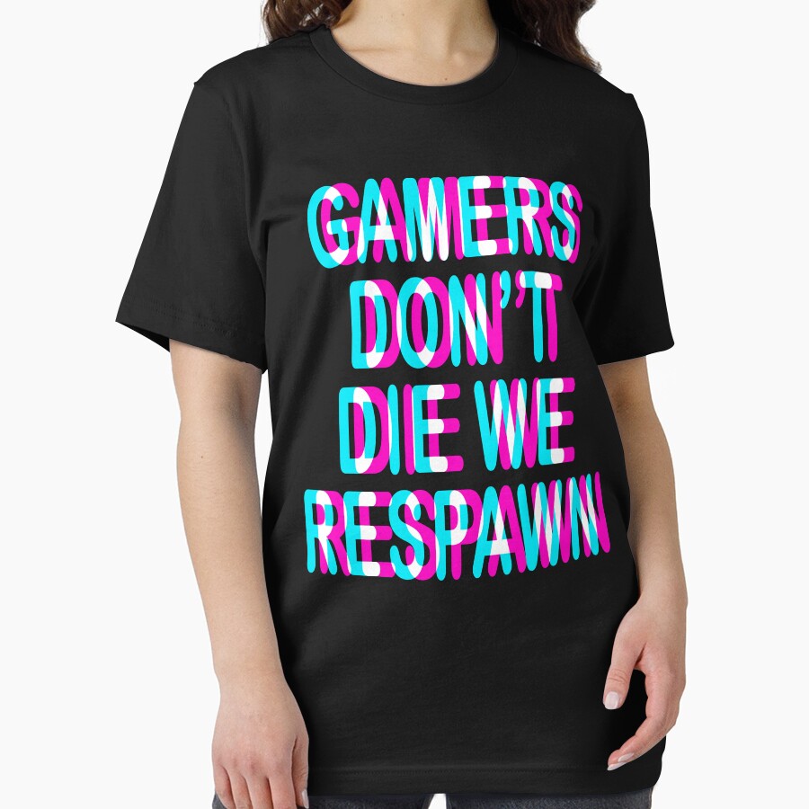 GAMING - GAMERS DON'T DIE WE RESPAWN, TRIPPY 3D GAMING by ShirtWreck T-Shirts, Hoodie, Sweatshirt | BlankRebels.com (Image 2)