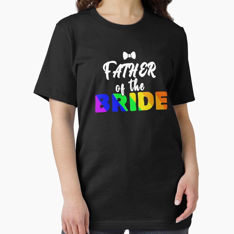 lgbtq wedding rainbow father of the bride by Tropoid T-Shirts, Hoodie, Sweatshirt | BlankRebels.com (Image 2)