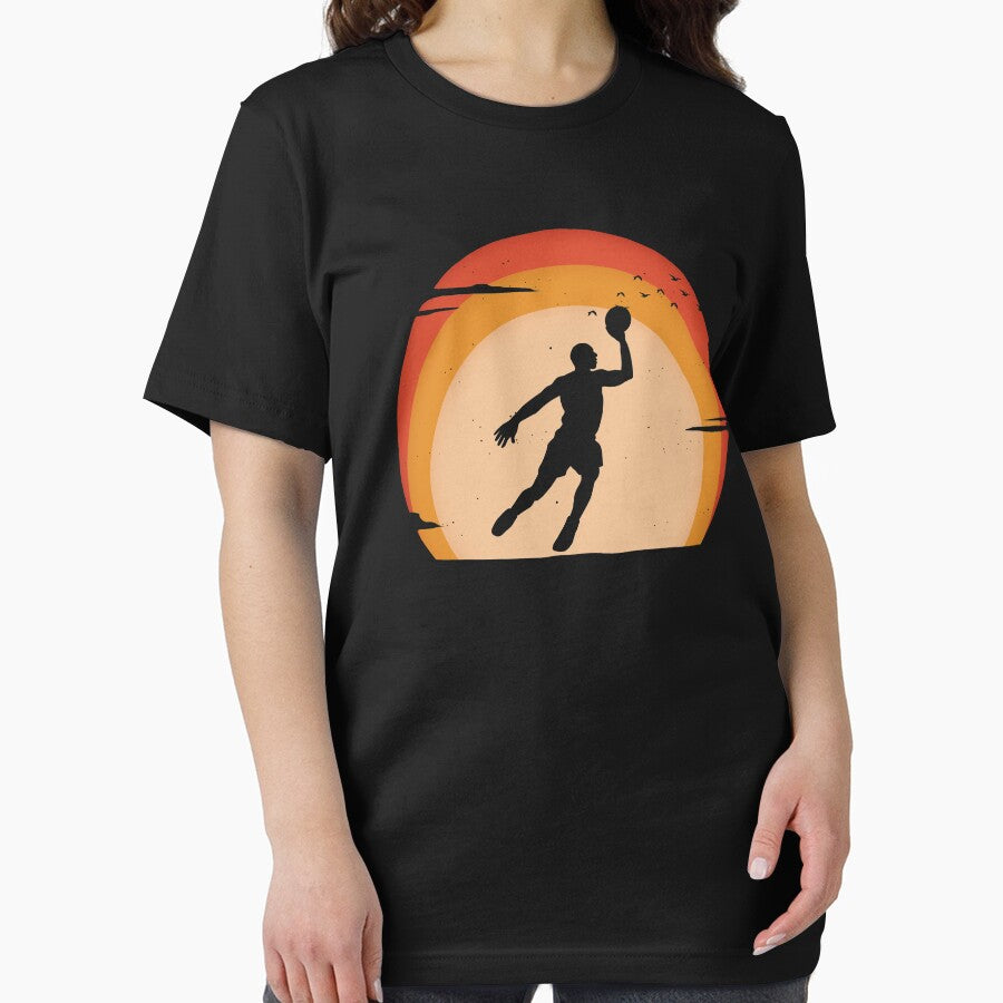 Vintage Basketball Player Sunset by SHIRTOVERLORD T-Shirts, Hoodie, Sweatshirt | BlankRebels.com (Image 2)