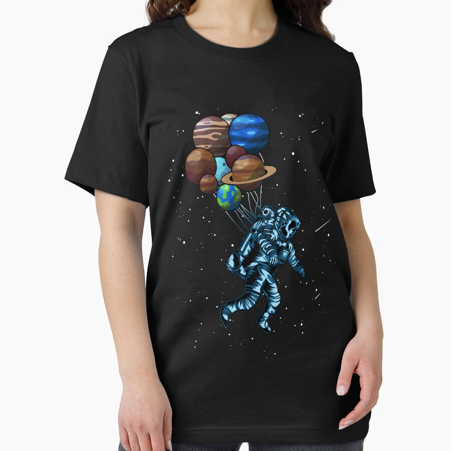 Astronaut & Planets Space Cosmos Galaxy Gift Space by Lenny Stahl T-Shirts, Hoodie, Sweatshirt | BlankRebels.com (Image 2)