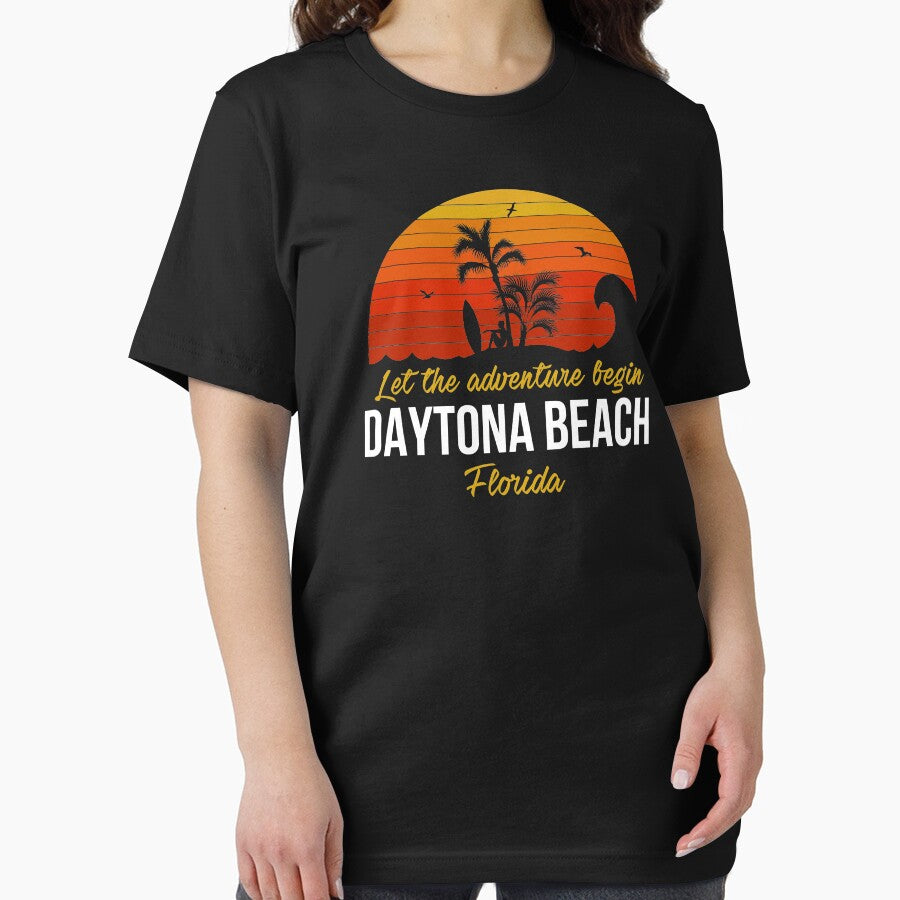 Daytona Beach Surfing Vacation Adventure Begin graphic by jakehughes2015 T-Shirts, Hoodie, Sweatshirt (Image 2)