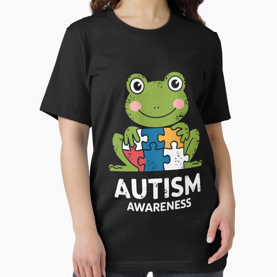 Autism Frog Puzzle Cute Awareness Animal by AsteriskDatBArt T-Shirts, Hoodie, Sweatshirt | BlankRebels.com (Image 2)
