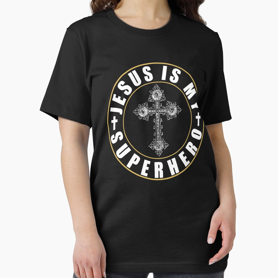 Jesus Is My Superhero, Jesus Super Hero by Fabvity T-Shirts, Hoodie, Sweatshirt | BlankRebels.com (Image 2)