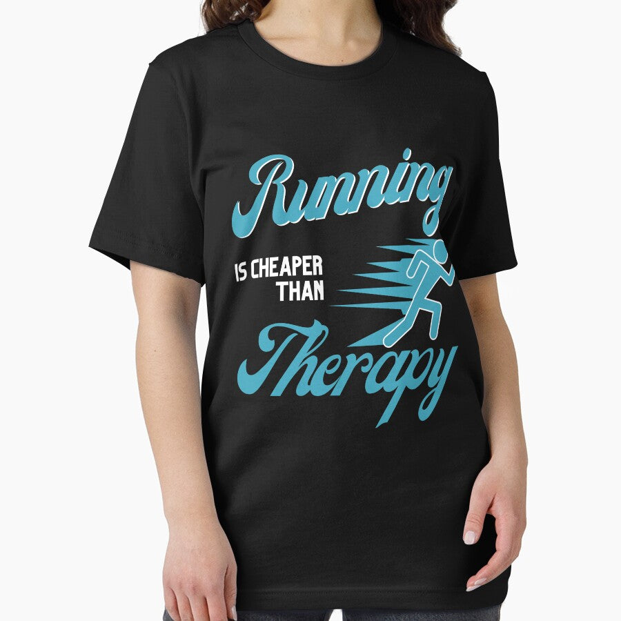 RUNNING IS CHEAPER THAN THERAPY RUNNING PICTOGRAM T-Shirts, Hoodie, Sweatshirt