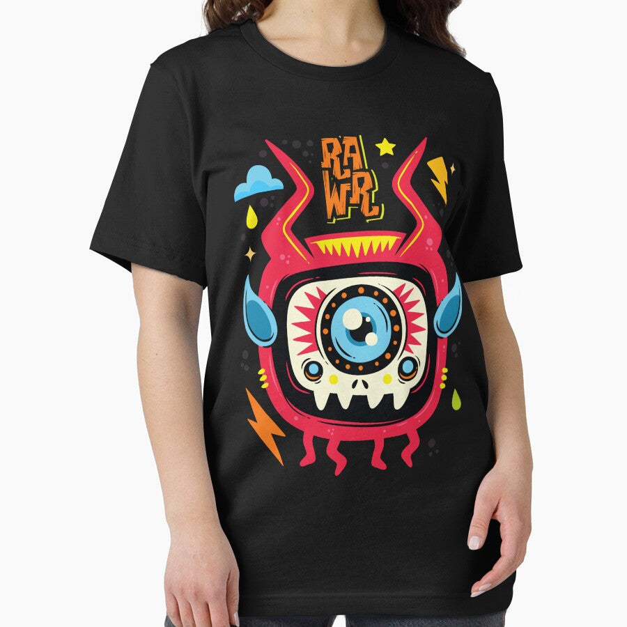 RAWR Cute & Scary Doodle Monster by ChilledDoodle T-Shirts, Hoodie, Sweatshirt | BlankRebels.com (Image 2)