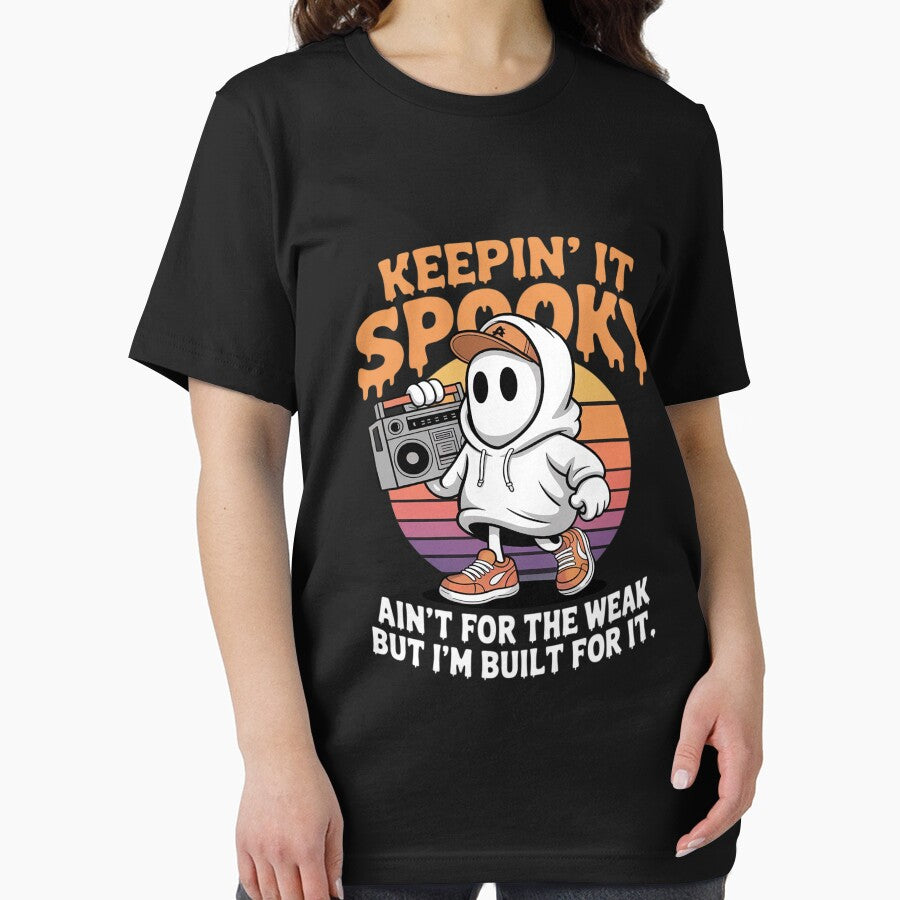 Keepin’ It Spooky Ain’t for The Weak Vintag Halloween by Libbysharts T-Shirts, Hoodie, Sweatshirt | BlankRebels.com (Image 2)