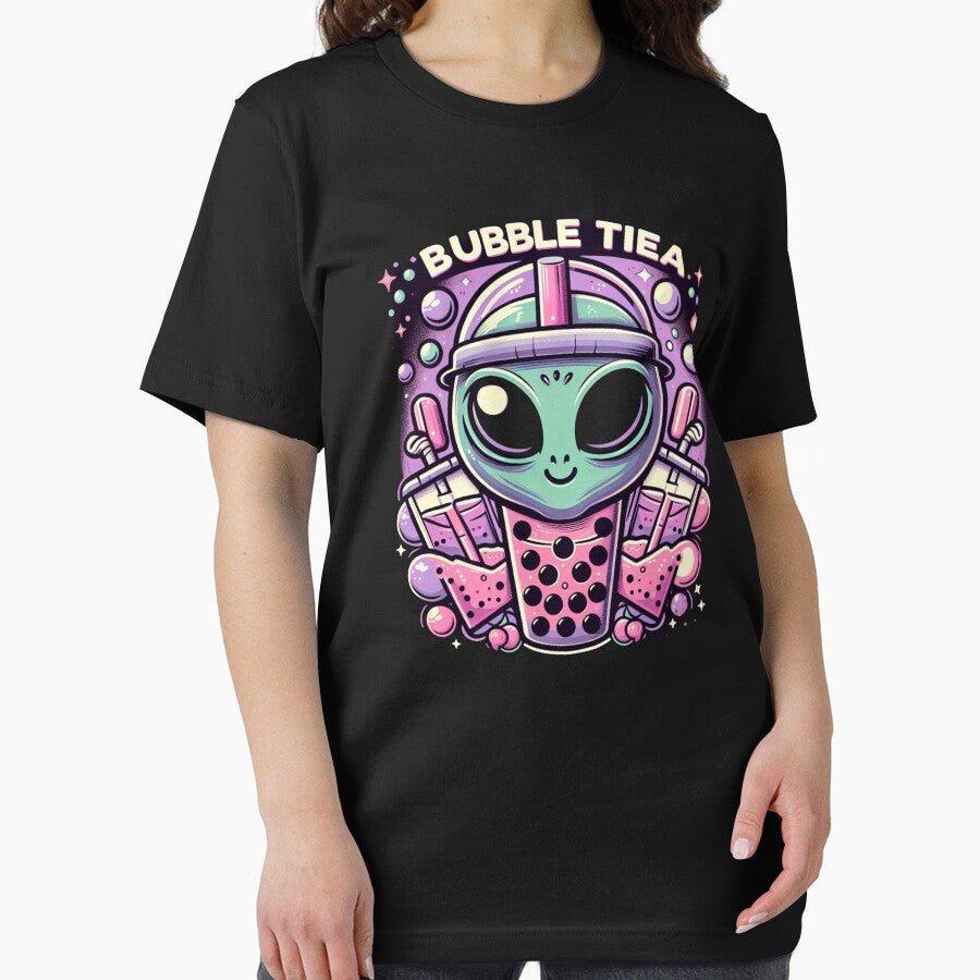 Bubble Tea lover Alien by bobabunnyt T-Shirts, Hoodie, Sweatshirt | BlankRebels.com (Image 2)