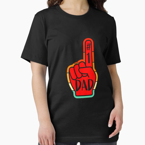 # 1 Dad Vintage Super Dad Father's Day by Easy-Logo T-Shirts, Hoodie, Sweatshirt | BlankRebels.com (Image 2)