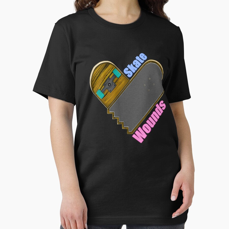 broken skateboard heart, Skate Wounds by Lighvision T-Shirts, Hoodie, Sweatshirt | BlankRebels.com (Image 2)