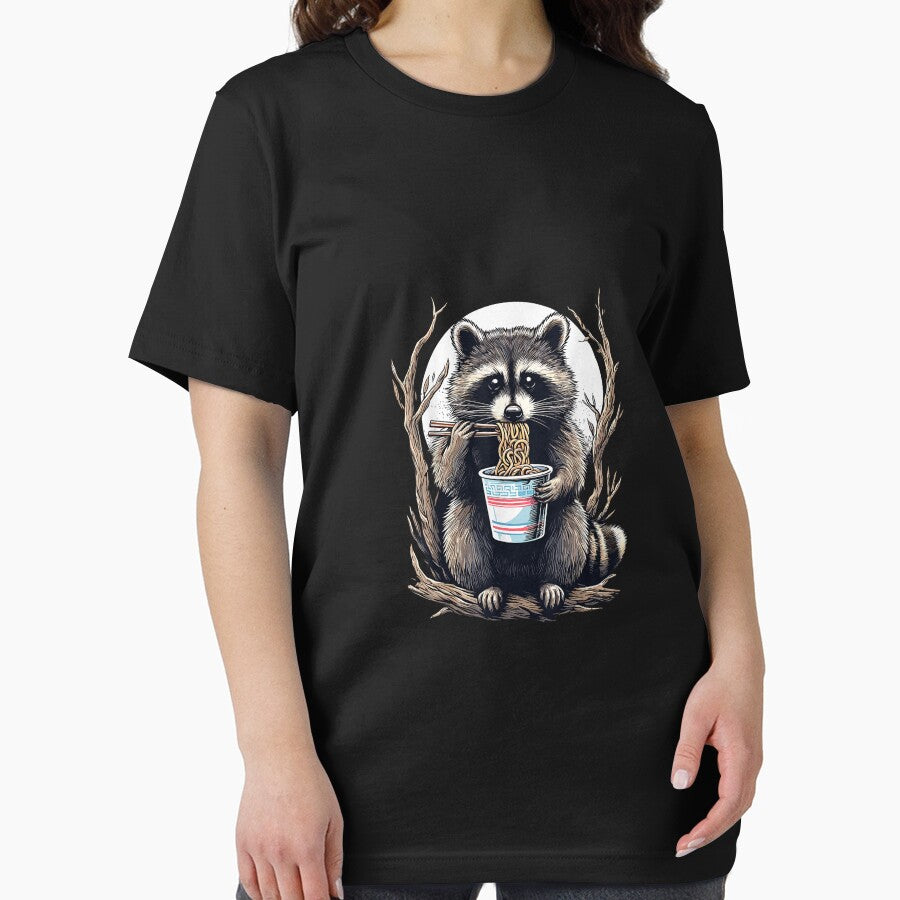 Raccoon Eating Instant Noodle Cup Funny Gifts For Women Men T-Shirt by YolandaRoberts Hoodie, Sweatshirt (Image 2)