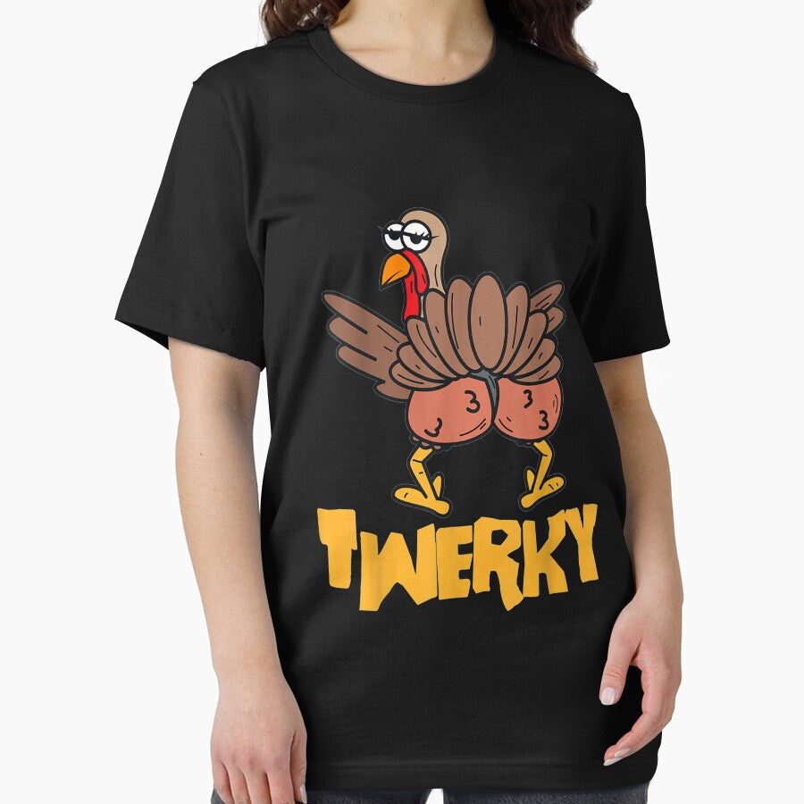 Twerky Thanksgiving Funny Twerking Turkey Dance by tichtodhe T-Shirts, Hoodie, Sweatshirt | BlankRebels.com (Image 2)