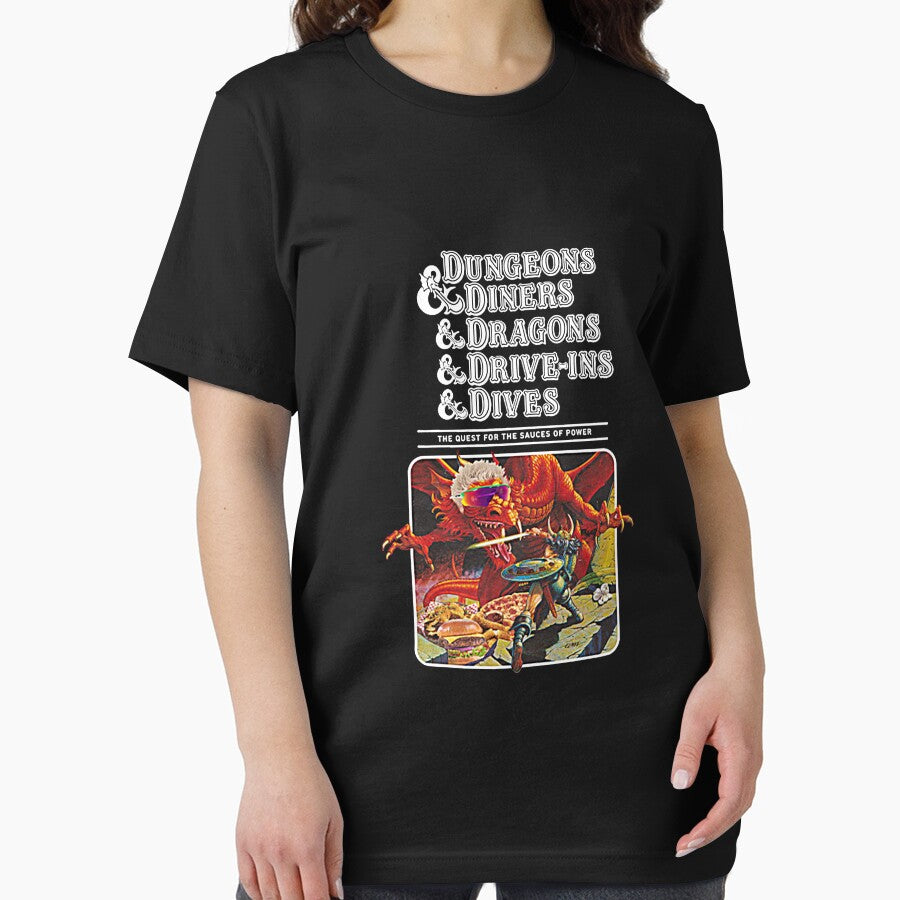 Dungeons & Diners & Dragons & Drive-ins & Dives T-Shirt by flamingo0012 Hoodie, Sweatshirt | BlankRebels.com (Image 2)