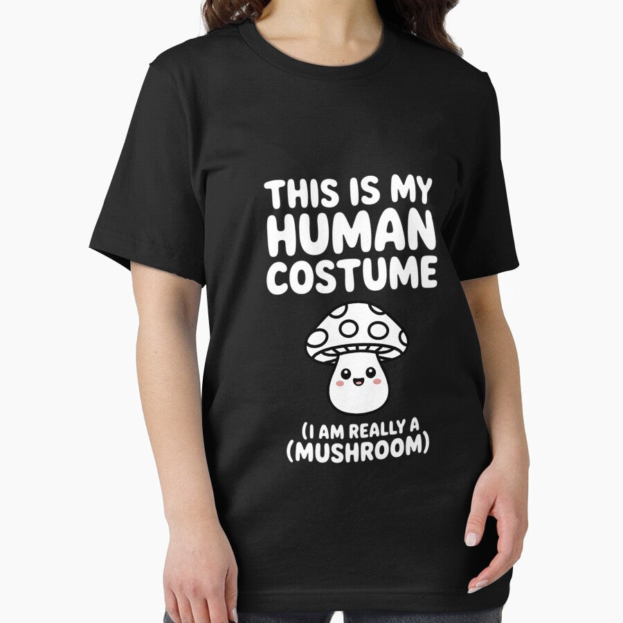 Cute Mushroom Halloween Easy Lazy Scary Party by ConceptThena T-Shirts, Hoodie, Sweatshirt | BlankRebels.com (Image 2)