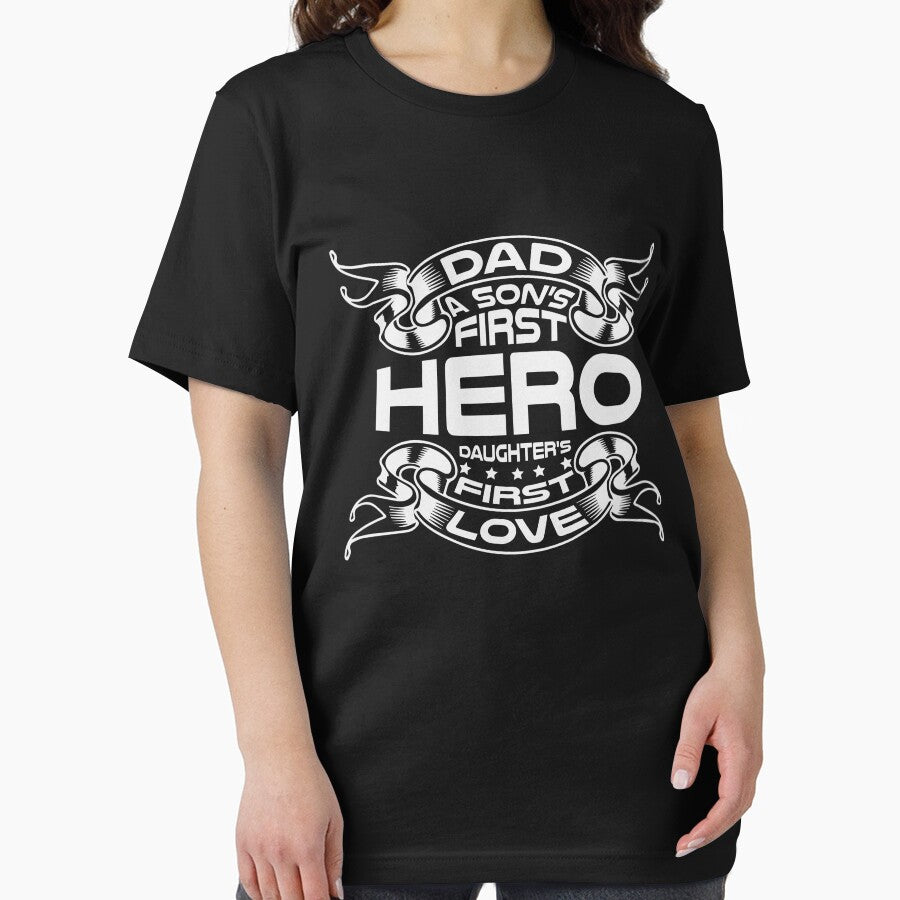 DAD A SON'S FIRST HERO DAUGHTER FIRST LOVE by place-design T-Shirts, Hoodie, Sweatshirt | BlankRebels.com (Image 2)
