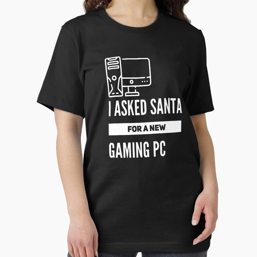 I Asked Santa For A New Gaming PC (white) by Stornu2Ruedas T-Shirts, Hoodie, Sweatshirt | BlankRebels.com (Image 2)