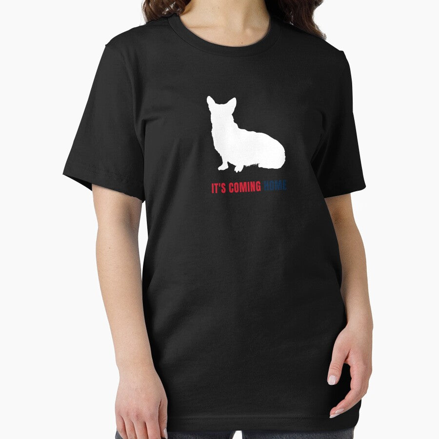 Minimalist Corgi Football Line Art Dog (For Dark Apparel) by TailPrints