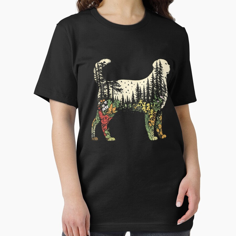 Boho Dog Plants Nature Trees Wild Flowers T-Shirts, Hoodie, Sweatshirt