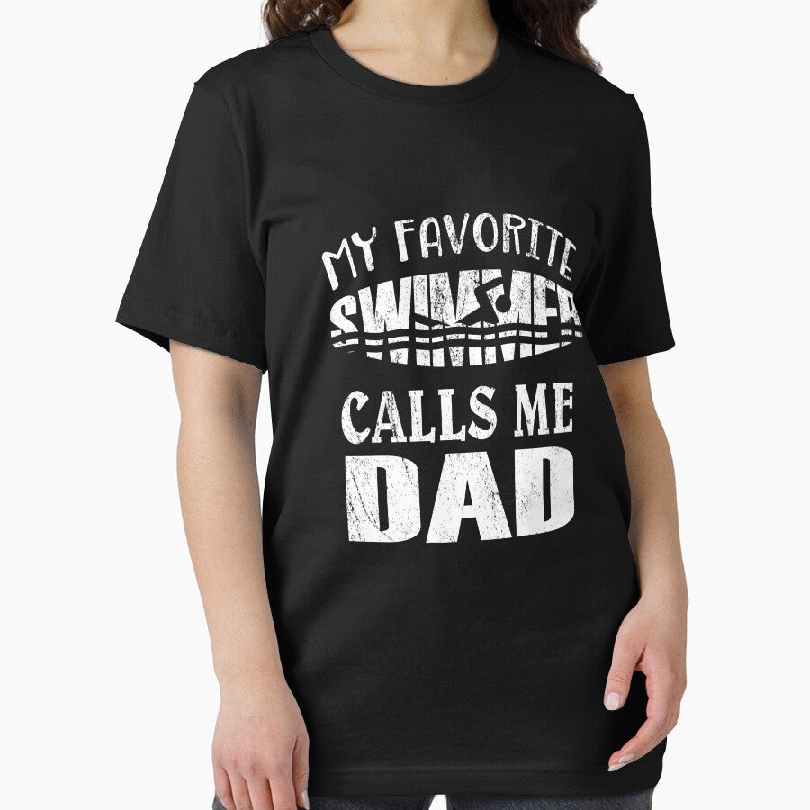 My Favorite Swimmer Calls Me Dad - Vintage Swim Pool print by Grabitees T-Shirts, Hoodie, Sweatshirt (Image 2)