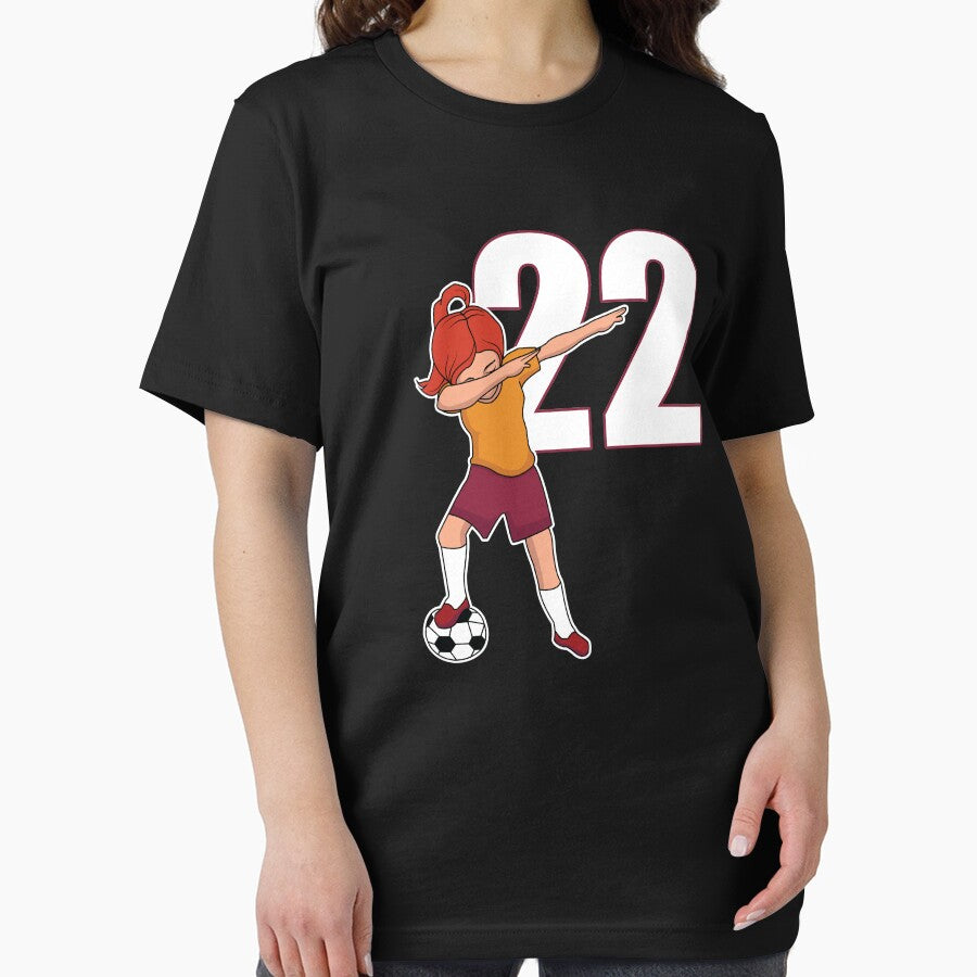 Awesome Soccer Player Girl Number 22 Soccer Athlete Women Athletic Sports Team by VollLaser