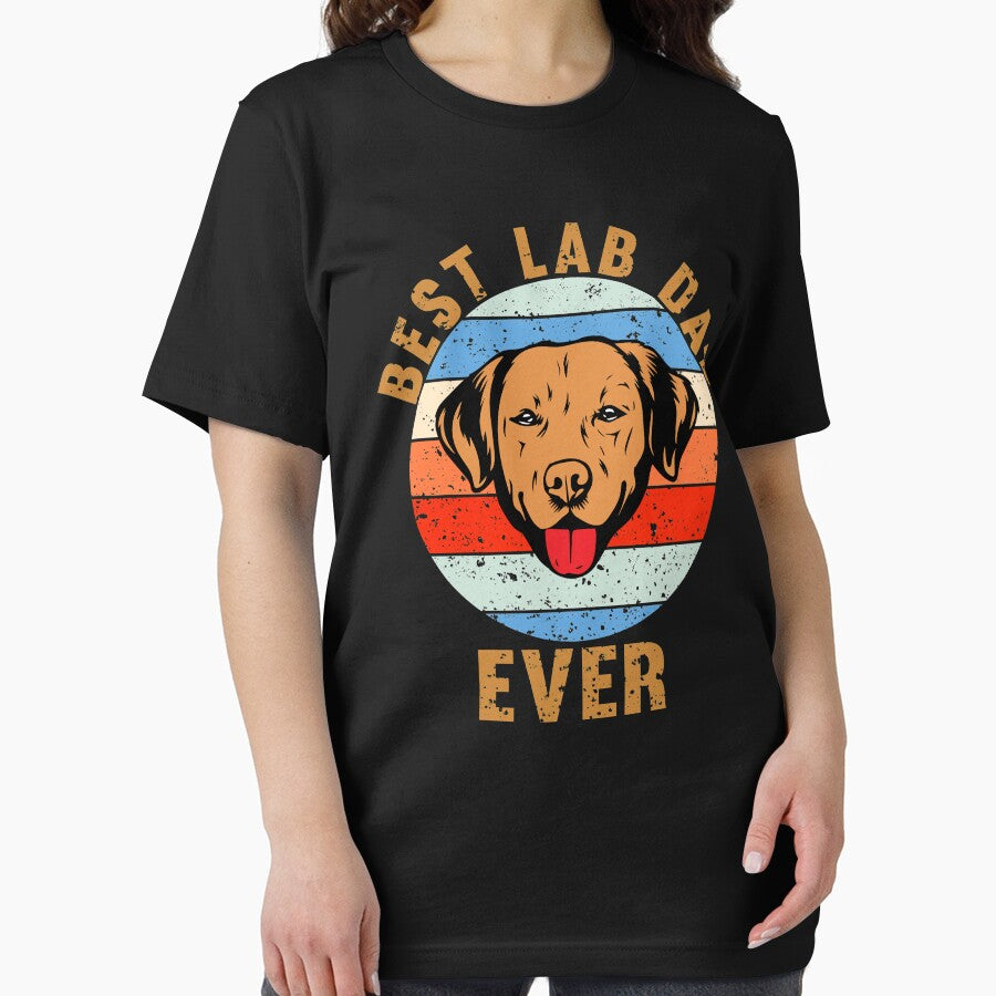 Best Lab Dad Ever: Vintage Design for Labrador Retriever Owner, Lover by Simoakn T-Shirts, Hoodie, Sweatshirt (Image 2)