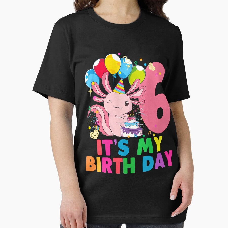 Axolotl I Am 6th Birthday by SageTran T-Shirts, Hoodie, Sweatshirt | BlankRebels.com (Image 2)