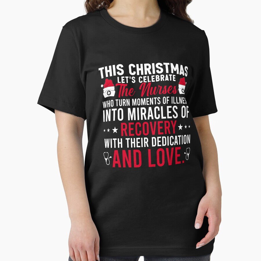 Nurse Christmas Design by Faysalfashion T-Shirts, Hoodie, Sweatshirt | BlankRebels.com (Image 2)