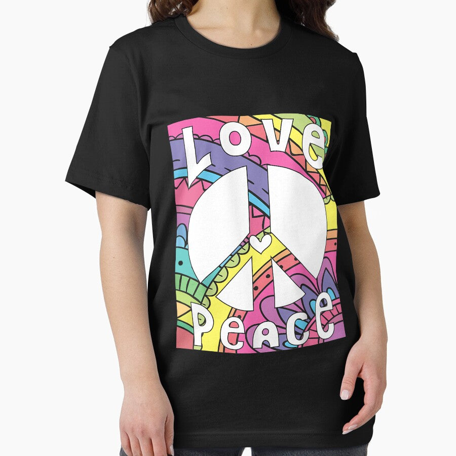 Peace Sign Love 60s 70s Tie Die Hippie Art by shannange T-Shirts, Hoodie, Sweatshirt | BlankRebels.com (Image 2)