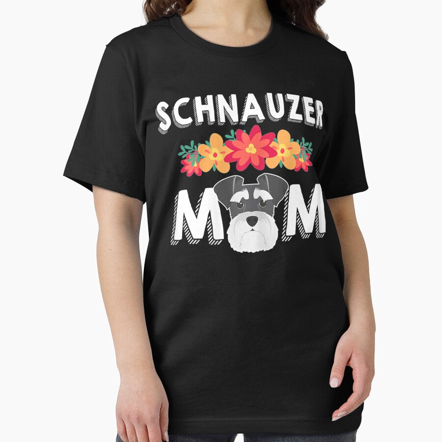 Womens Cute Schnauzer Mom For Who Love Schnauzers by ReeseTee T-Shirts, Hoodie, Sweatshirt | BlankRebels.com (Image 2)