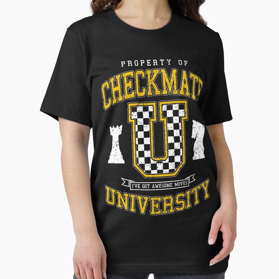 Checkmate University Vintage College Varsity Chess Player by GrandeDuc T-Shirts, Hoodie, Sweatshirt (Image 2)