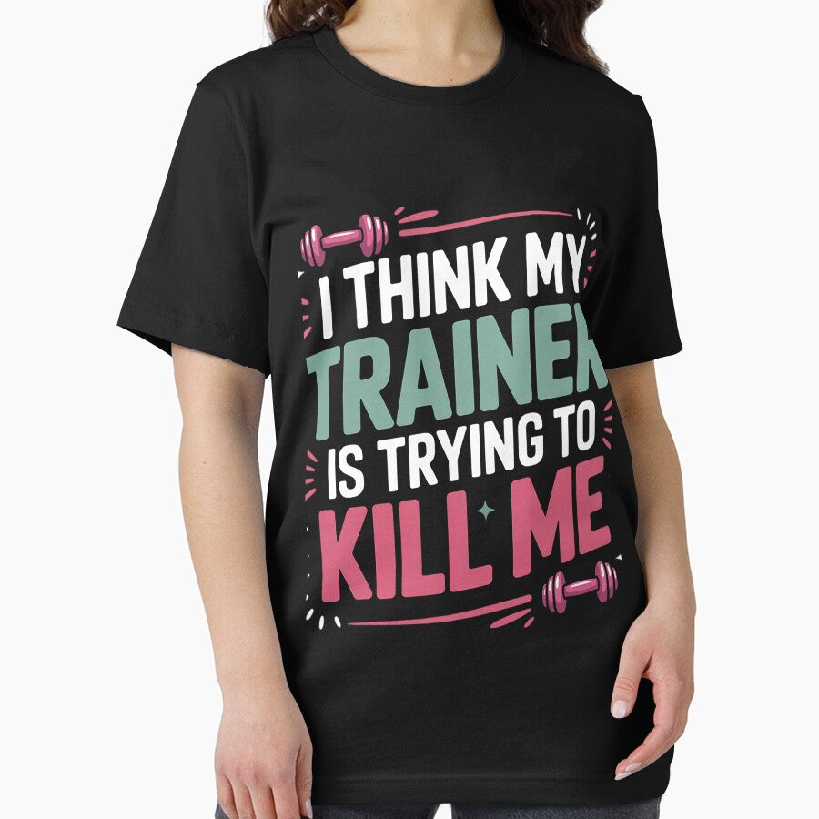 I Think My Trainer Is Trying To Kill Me Gymer by banbopbii T-Shirts, Hoodie, Sweatshirt | BlankRebels.com (Image 2)